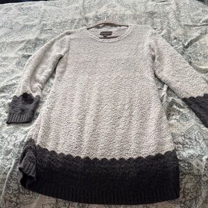 Absolutely Creative Worldwide Gray and Charcoal Sweater Dress